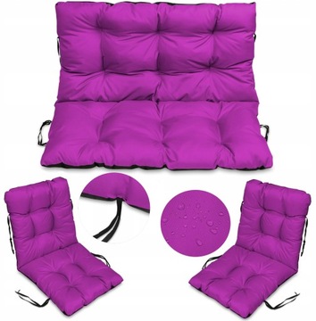Poduszki na meble RATTAN krzesła 120x110cm zestaw