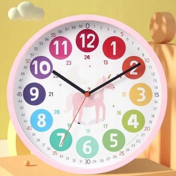 Красочные настенные часы Study Clock 10 Нет