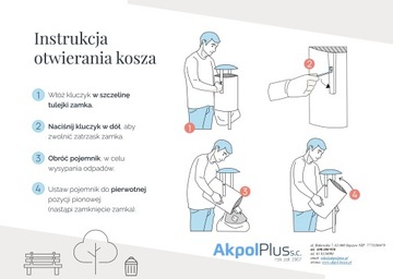 Kosz pojemnik na psie i zwierzęce odchody 35l