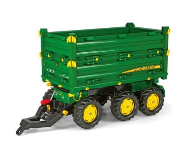 ROLLY TOYS PRZYCZEPA WYWROTKA ROLLY MULTI JOHN DEERE 3 OSIOWA