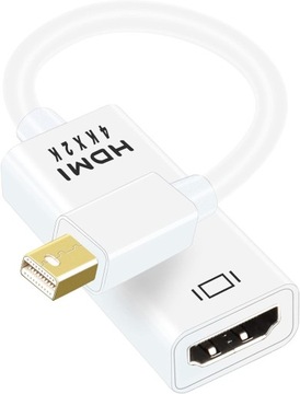 Adapter Mini DisplayPort do HDMI Kabel DP Thunderbolt 4K