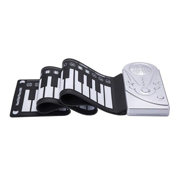 Edukacyjne pianino Roll Up - biały