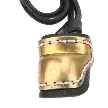 Кольцо для защиты большого пальца из латуни и кожи для стрельбы из лука