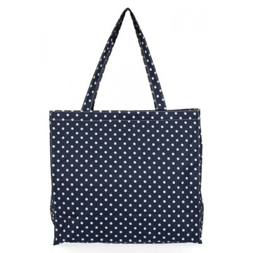 Shopper Bag Torba Na Zakupy Torebka Damska Duża Granatowa Hernan HB1372-L