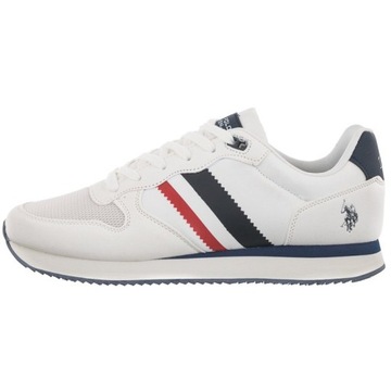 Buty Męskie Sneakersy U.S Polo Assn Nobil005 Białe