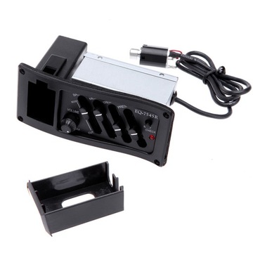 4-полосный эквалайзер, пьезозвукосниматель EQ-7545R, предусилитель