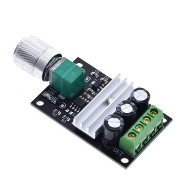 Regulator PWM sterownik obrotów silnika DC 6-28V 3A 12V 24V 80W