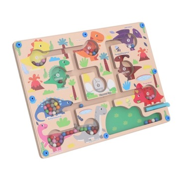 Magnetyczny kolor i liczba Zabawka labirynt Wzór d