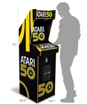 Машина Ретро Аркадная Консоль Большая Подставка ATARI Deluxe 64 GAMES Arcade1Up