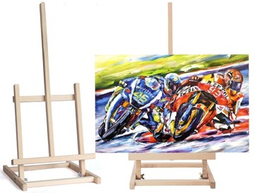 DREWNIANA STOŁOWA SZTALUGA MALARSKA 52 cm BUKOWA SZTALUGI