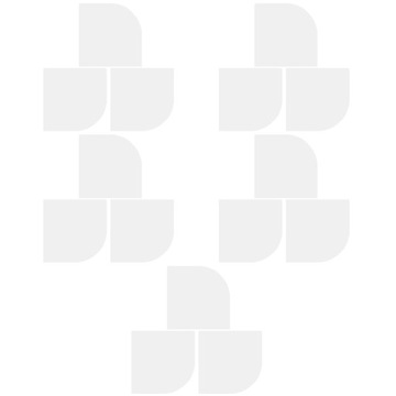 Полка угловая Монтессори Белый 15 шт.