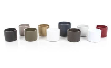 керамические цветочные горшки ERA 19/17 с золотым тиснением