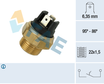 FAE 37330 PŘEPÍNAČ TERMICKÝ VENTILÁTOR CHLADIČŮ