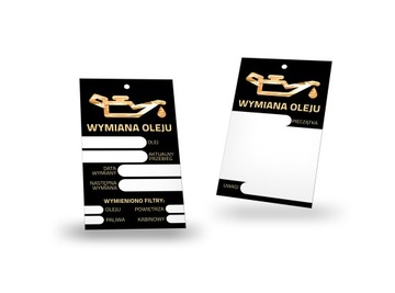 Zawieszki serwisowe Wymiana Oleju 1000szt