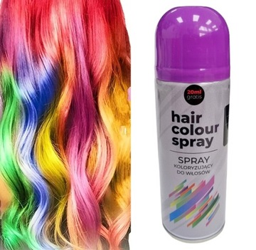 Spray koloryzujący farba do włosów FILOETOWY 1SZT