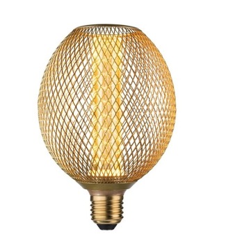 Paulmann Żarówka LED Metallic Glow Glob Spiral E27 4,2W 1800K - mosiądz
