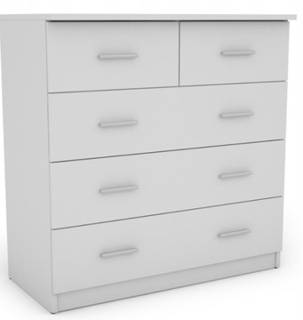 Komoda 90cm Funkcjonalna z Szufladami Biała