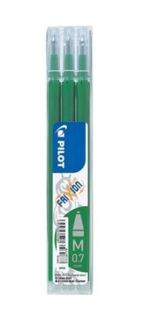 Wkład Pilot Frixion 0,7 mm Zielony - 3 sztuki