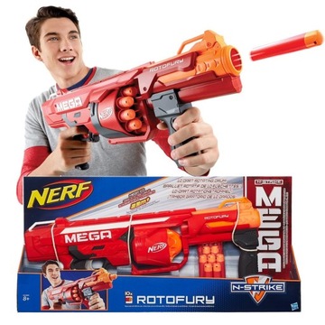 NERF N-STRIKE MEGA ROTOFURY B1269 CIĄGŁY OGIEŃ POPREZENTACYJNY