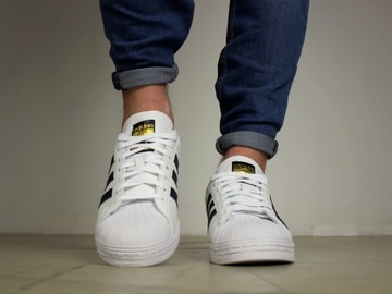 męskie buty Adidas Superstar SKÓRA sportowe