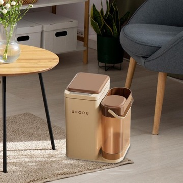 Мусорное ведро для ванной комнаты с ведром для остатков чая, бесконтактное,