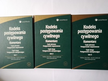 Kodeks postępowania cywilnego tomy 1-3 Ereciński