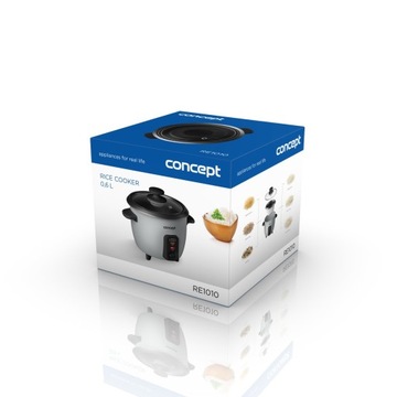 Мультиварка Concept RE1010 0,6 л серебристый/серый 350 Вт