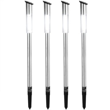4 x LAMPKA OGRODOWA SOLARNA NIERDZEWNA LED 600mAh