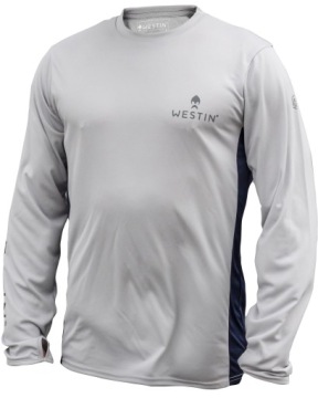 Westin Pro UPF Long Sleeve T-Shirt Grey/Navy Blue S Размер: Small (S)