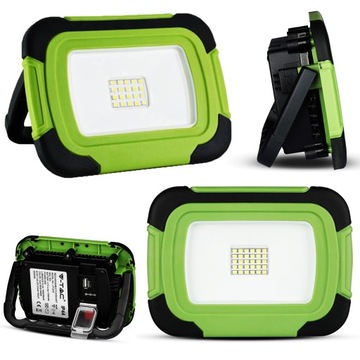 Halogen NAŚWIETLACZ Reflektor LED akumulator 1400lm SOS+USB+MICRO SOCKET