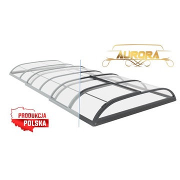НИЗКАЯ КРЫША ДЛЯ БАССЕЙНА АВРОРА 7,40х3,45х0,50 м
