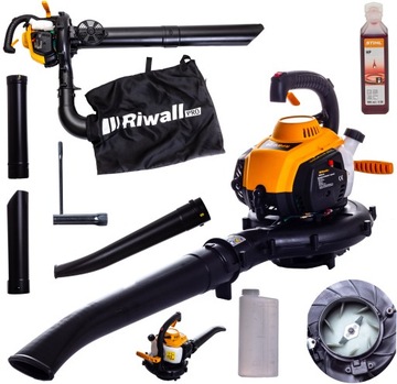 DMUCHAWA SPALINOWA OGRODOWA ODKURZACZ DO LIŚCI 45 L + OLEJ MATALOWY NÓŻ