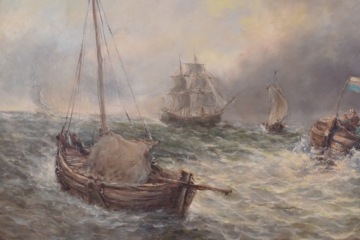 КАРТИНА МОРСКОЙ БОЙ - МОРСКИЕ КОРАБЛИ ПАРУСНЫЕ КОРАБЛИ