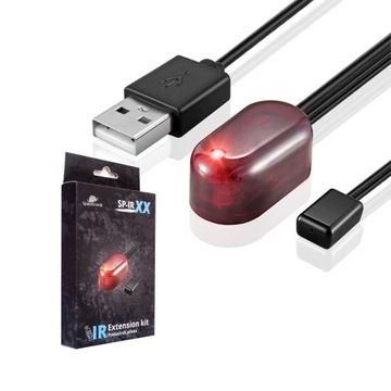 Extender Podczerwieni Przekaźnik Sygnału IR Pilota Szafkowy SP-IR02 P&P