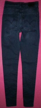 LEVI'S skinny - JEANSY RURKI WYŻSZY STAN W28L32