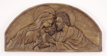 BAS -RELIEF Святое Семейство Подгузник для свадьбы