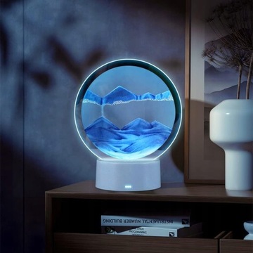 ДИНАМИЧЕСКАЯ ДВИЖУЩАЯСЯ ПЕСОЧНАЯ ЛАМПА ПЕСОЧНЫЕ ЧАСЫ 3D МОРСКОЕ УКРАШЕНИЕ