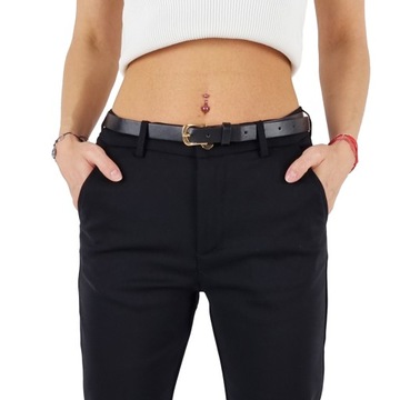 # ELEGANCKIE SPODNIE DAMSKIE - CYGARETKI - RURKI 7/8 Plus Size Pusch- Up #