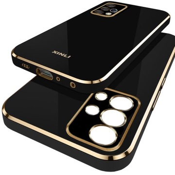 ETUI GLAMOUR GOLD DO SAMSUNG GALAXY A51 + SZKŁO 9H