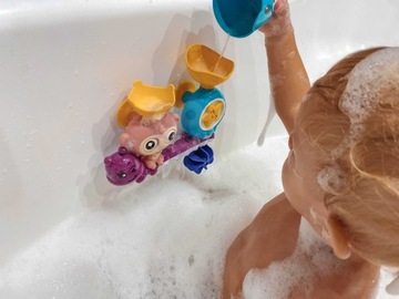 НАБОР ИГРУШЕК ДЛЯ ВАННЫ С ВОДОЙ ДЛЯ ВАННЫ Обезьяны + ЧАШКА ДЛЯ ДЕТСКОГО ВУПИ