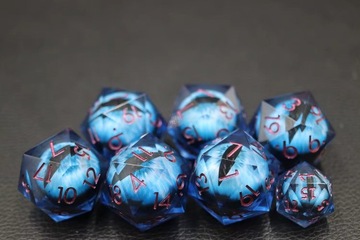 KOSTKA RPG MROŹNE SPOJRZENIE DRAUGRA PŁYNNA KOŚĆ K20 3,3 CM