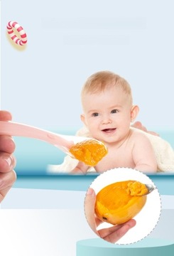 БЕБИ ФРУКТОВАЯ ГРЯЗЬ ДВУХГОЛОВНАЯ ЛОЖКА ДЛЯ ПИЩЕВЫХ ДОБАВОК