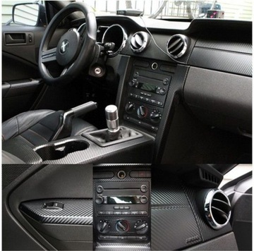 КАРБОН 3D ФОЛЬГА ЧЕРНАЯ ШПОН ЧЕРНАЯ 152см