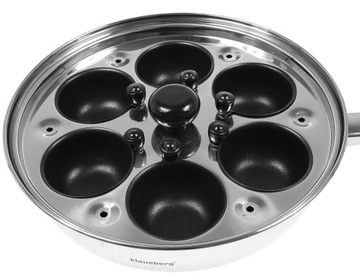 Сковорода 2в1 для яиц-пашот с крышкой