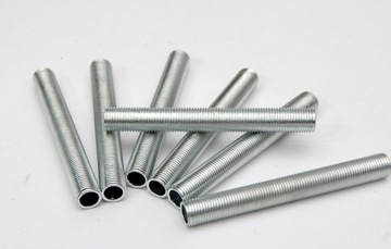 10x Nypel M10x1 rurka 75mm gwintowana lampy żyrandole