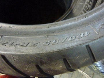 Б/У МОТОЦИКЛОВАЯ шина 180/55R17 180/55-17 PIRELLI DIABLO STRADA M3610