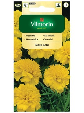AKSAMITKA ŻÓŁTA PETITE GOLD 1 G VILMORIN