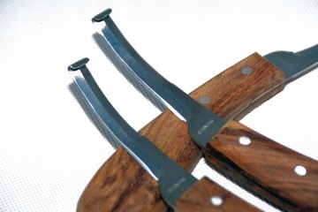 НОЖ ДВУХСТОРОННИЙ ДЛЯ НЕРЖАВЕЮЩИХ КОПЫТ И КОРРЕКЦИИ ОБРУЧКОВ