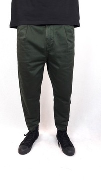 Zielone spodnie męskie jeansowe CHINO ARMY 32/32