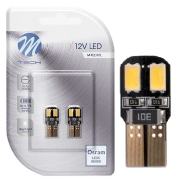 Żarówka T10 W5W M-TECH OSRAM LED biała canbus